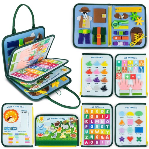 Busy board for toddlers felt - board,